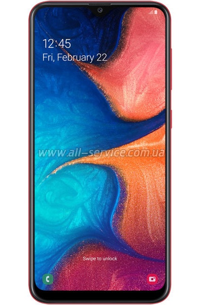  Samsung SM-A205F Galaxy A20 Red (SM-A205FZRVSEK)