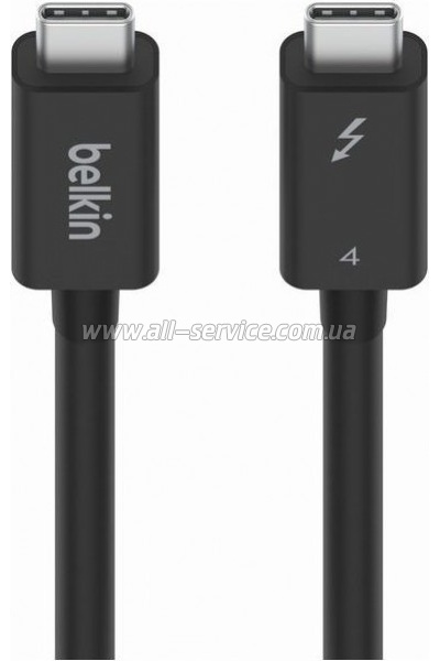 ���� ������ USB-C to USB-C 2.0m Thunderbolt 4 40Gbps 100w black Belkin (INZ002BT2MBK)