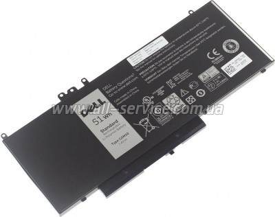 ����������� ��� �������� Dell Latitude E5550 G5M10, 6860mAh (51Wh), 6cell, 7.4V (A47175)