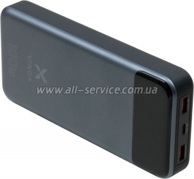  Vinga 30000 mAh 100W Display VA Grey (VPBB30100)