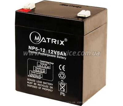 �������������� ������� � ��� Matrix 12V 5AH (NP5-12)