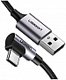 ���� ������ USB 2.0 AM to USB-C 1.0m US284 Angled Black Ugreen (50941)