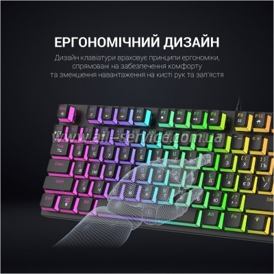  GamePro MK80R Red Switch RGB USB Black (MK80R)