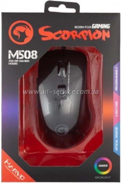  Marvo M508 Multi-LED USB Black (M508)