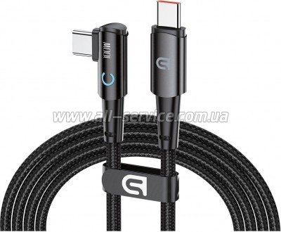 ���� ������ USB-C to USB-C 1.2m 90-degree 100W black Armorstandart (ARM75870)