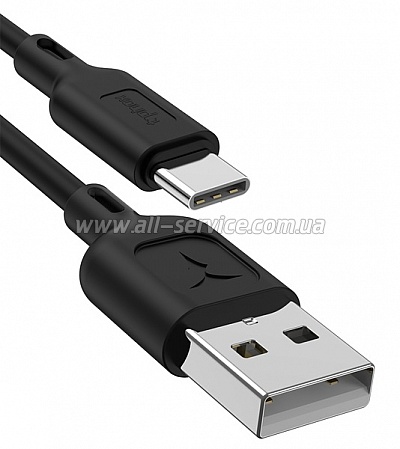  T-PHOX Fast T-C829 Type-C - 3A - 1.2m Black