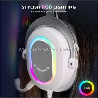 �������� Fifine H6 RGB 7.1 White (H6W)