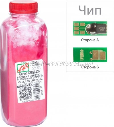 Тонер + чип АНК Canon LBP-710/ 712 бутль 180г Magenta (1505200) Тонер + чип АНК Canon LBP-710/ 712 бутль 180г Magenta (1505200)