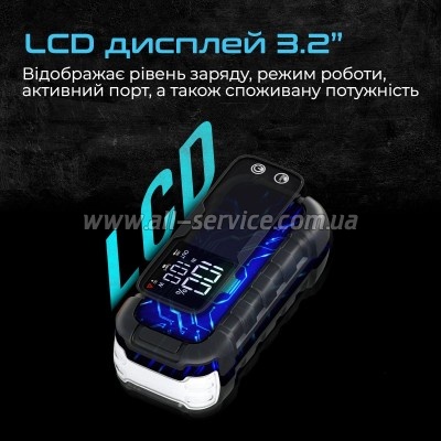 ����� �������� ���������� Promate 20000mAh PD/45W, QC3.0, 2000A, Flashlight (sparktank-20)