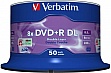 ���� Verbatim DVD+R 8.5 GB/240 min 8x Double Layer Cake Box 50�� (43758)