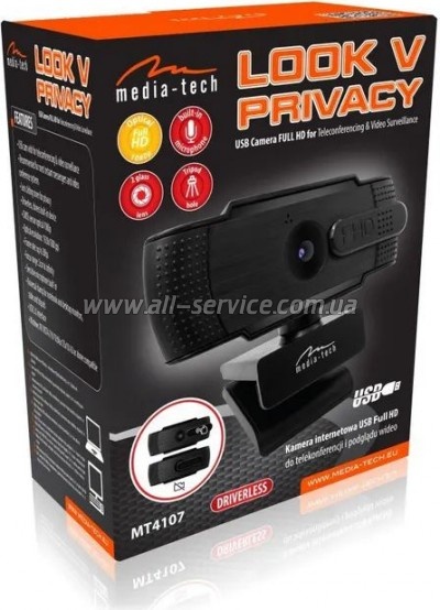 - Media-Tech Look V Privacy Full HD Black (MT4107)