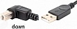 ������ ��� �������� USB 2.0 AM/BM 1.0m 90 down Value (S0670)