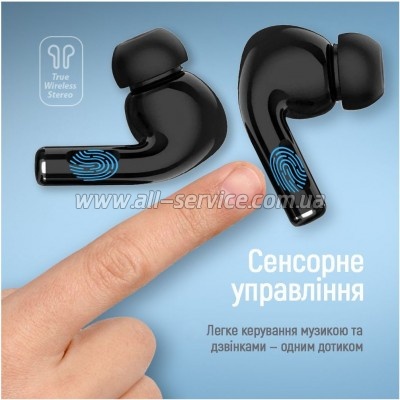 �������� ColorWay Slim TWS-5 Earbuds Black (CW-TWS5BK)