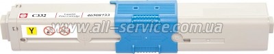 �����-�������� BASF OKI C332/ MC363 ������ 46508733 Yellow (BASF-KT-46508733)