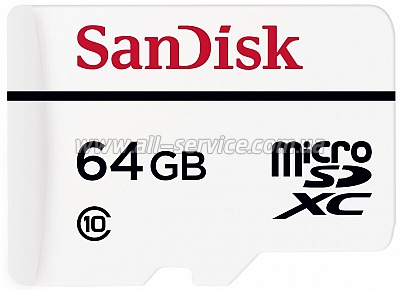   64GB SanDisk High Endurance Video Monitoring microSDXC Class 10 (SDSDQQ-064G-G46A)