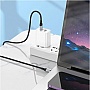 ���� ������ USB-C to USB-C 1.0m 3A nylon X102 black HOCO (6942007608787)