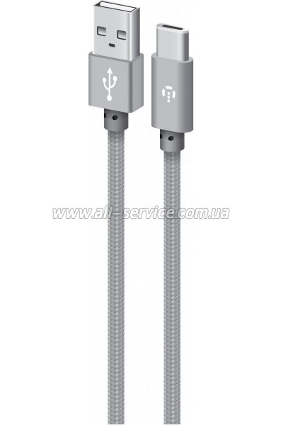 Дата кабель USB 2.0 AM to USB-C 1.0m grey Intaleo (1283126489136) Дата кабель USB 2.0 AM to USB-C 1.0m grey Intaleo (1283126489136)