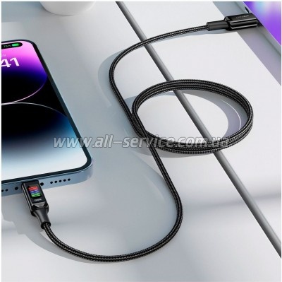 ���� ������ USB-C to USB-C 1.2m 100W with display C7-03 Acefast (6974316282778)