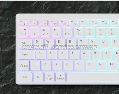  Canyon HKB-W11 Slim Dual Mode Wireless/Bluetooth RGB UA White (CNS-HBTK11W)