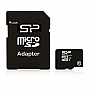 Карта памяти 8GB SILICON POWER microSDHC Class 10 + SD адаптер (SP008GBSTH010V10-SP)