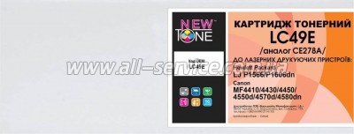  NewTone HP LJ P1566/ 1606/ M1536/ Canon 728/ CE278A (LC49E)