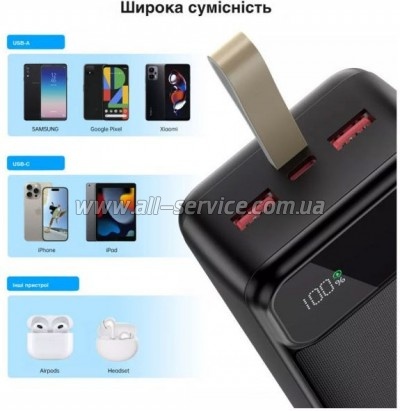 ������� ������������� Choetech 50000mAh PD 65W (B733-CCBK)