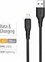 ���� ������ USB 2.0 AM to Lightning 2.0m 3A textured PVC black ColorWay (CW-CBUL095-BK)
