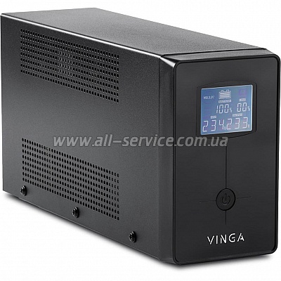  Vinga LCD 1200VA metal case with USB (VPC-1200MU)