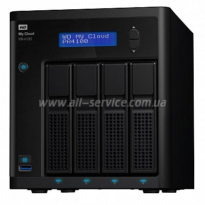   WD 0-32TB 4x3.5 My Cloud Pro Series PR4100 (WDBNFA0000NBK-EESN)