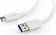 ���� ������ USB 3.0 AM to USB-C 0.1m Cablexpert (CCP-USB3-AMCM-W-0.1M)