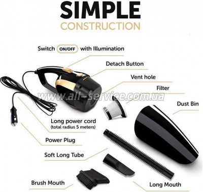  Aspiring Dust 2 Battery and Cord, 6 kPa