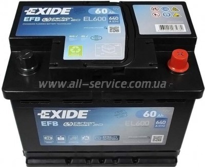   EXIDE START-STOP EFB 60A (EL600)