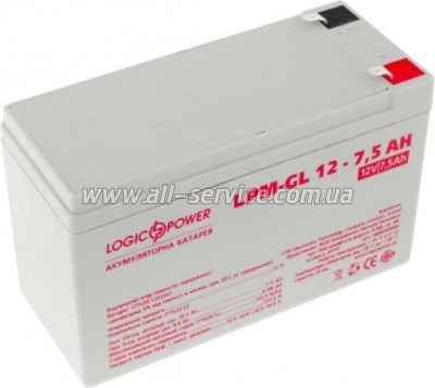 ������� � ��� LogicPower LPM-GL 12V 7.5Ah (6562)