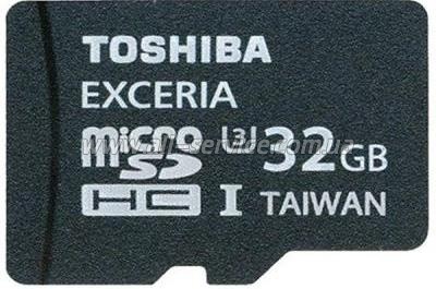   32GB TOSHIBA microSDHC UHS-I EXCERIA+ad U3 (SD-CX32UHS1)