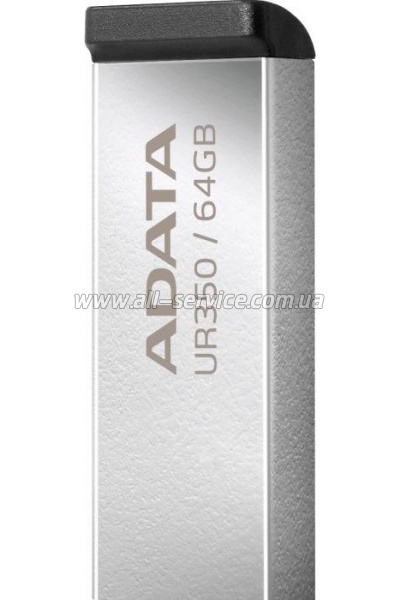  ADATA 64GB UR350 Silver-Black USB 3.2 (UR350-64G-RSR/BK)