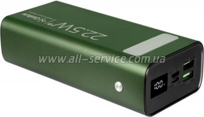   Gelius Lightstone GP-PB300 30000mAh QC+PD (22.5W) Green (00000090465)