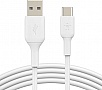���� ������ USB 2.0 AM to USB-C 2.0m PVC white Belkin (CAB001BT2MWH)