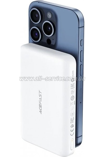 ������� ������������� Acefast Magnetic 10000mAh 20W PD White (6974316285212)