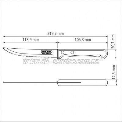 �������� ��� Tramontina Polywood Steak 127�� (21122/195)