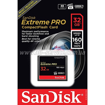 ����� ������ 32GB SanDisk CF eXtreme Pro (SDCFXPS-032G-X46)