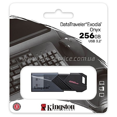  Kingston USB3.2 256GB Kingston DataTraveler Exodia Onyx (DTXON/256GB)