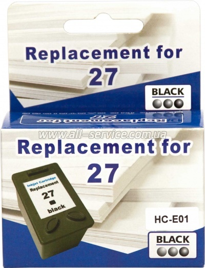 �������� MicroJet �27 HP DJ 3700/ 3800/ 3900 ������ C8727AE Black (HC-E01)