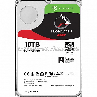 Seagate IronWolf Pro HDD 8TB 7200rpm 256MB 3.5" SATAIII (ST8000NE001)
