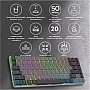  GamePro MK141R Red Swich Low Profile RGB USB Dark Gray (MK141R)