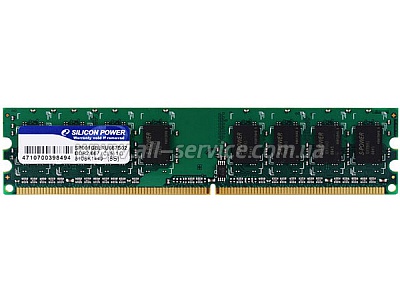  1Gb SILICON POWER DDR2, 667Mhz Retail (SP001GBLRU667S02)