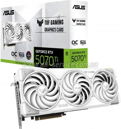  ASUS GeForce RTX5070 Ti 16GB TUF OC WHITE GAMING (TUF-RTX5070TI-O16G-WHITE-GAMING)