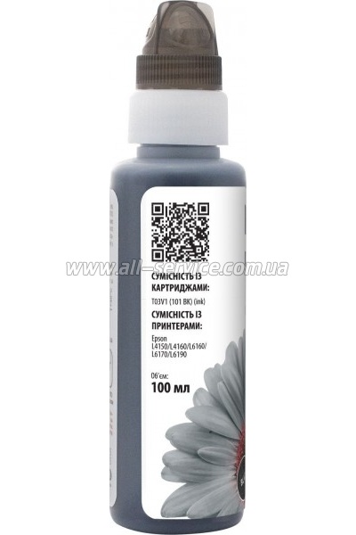  Barva Epson 101 Epson L4150/ L4160 OneKey Black Pigment 100  (E101-558-1K)