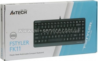  A4Tech FK11 Fstyler Compact Size USB Grey (4711421953313)