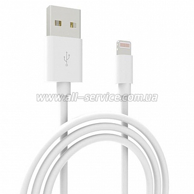   USB 2.0 AM to Lightning 1.0m Cu, 2.1 White Grand-X (PL01W)