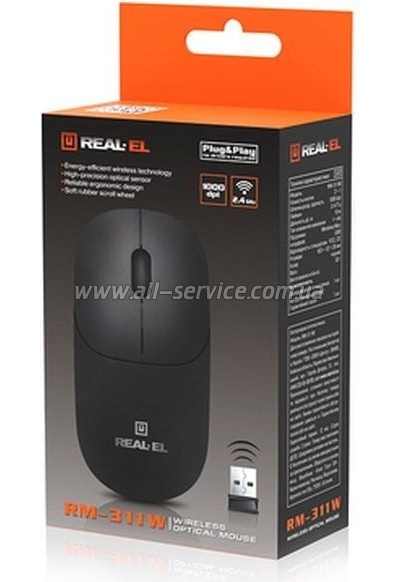  REAL-EL RM-311W Wireless Black (EL123200041)